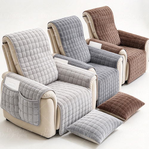 Plush non slip recliner sofa - plush,