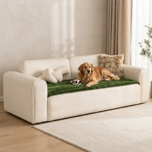 Elegant green sofa - green,
