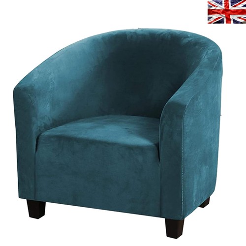 Soft velvet tub chair cover - tub,