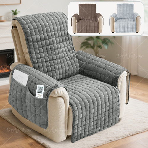 Non slip plush recliner - non,