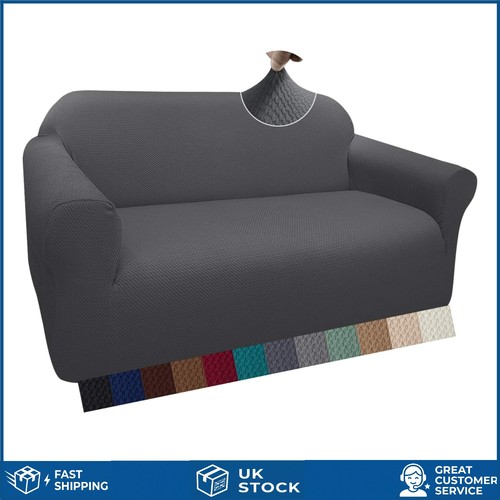 Thick grey loveseat sofa cover - loveseat,