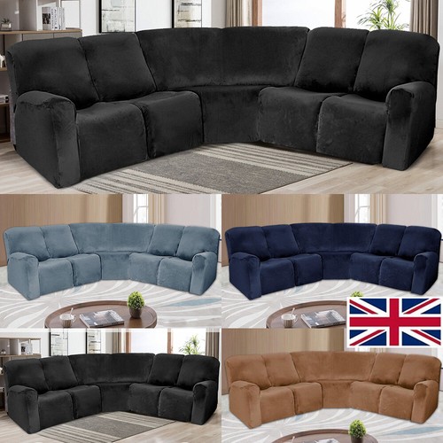Seat recliner sofa velvet - 5,