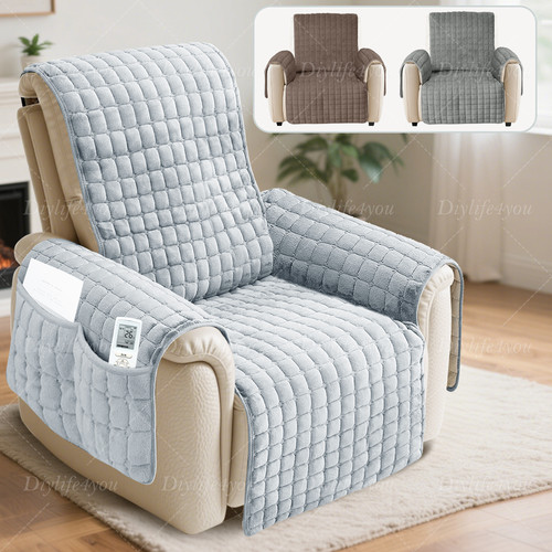 Non slip plush recliner sofa - non,